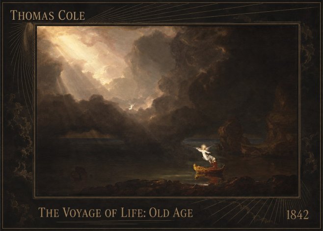 Thomas Cole The Voyage of Life: Old Age IV No2 - Plakat