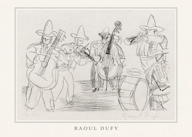 Raoul Dufy Musicians No4 - Plakat