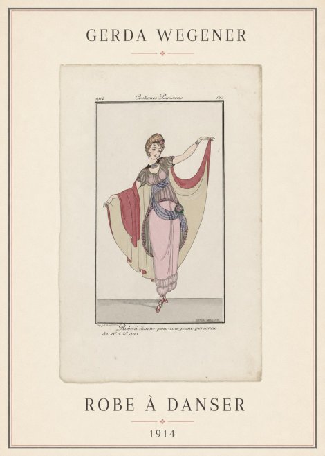 Gerda Wegener Robe À Danser No4 - Plakat