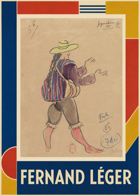 Fernand Léger Figuration (Bolivie) No1 - Plakat