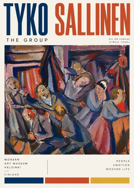 Tyko Sallinen The Group No4 - Plakat