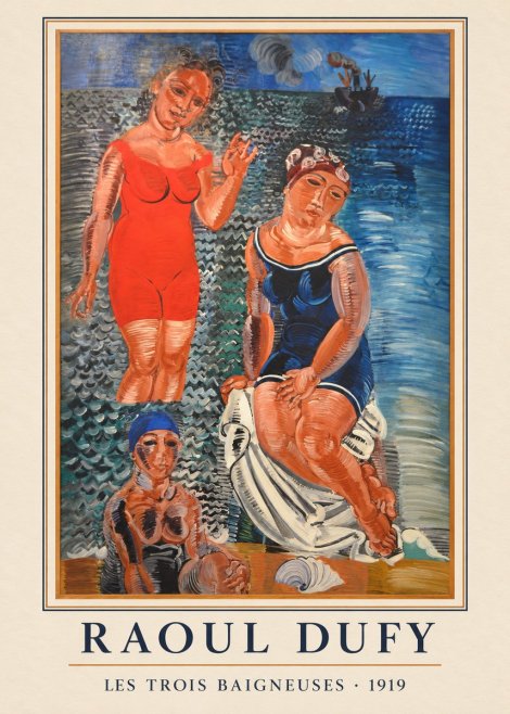 Raoul Dufy Les Trois Baigneuses No3 - Plakat