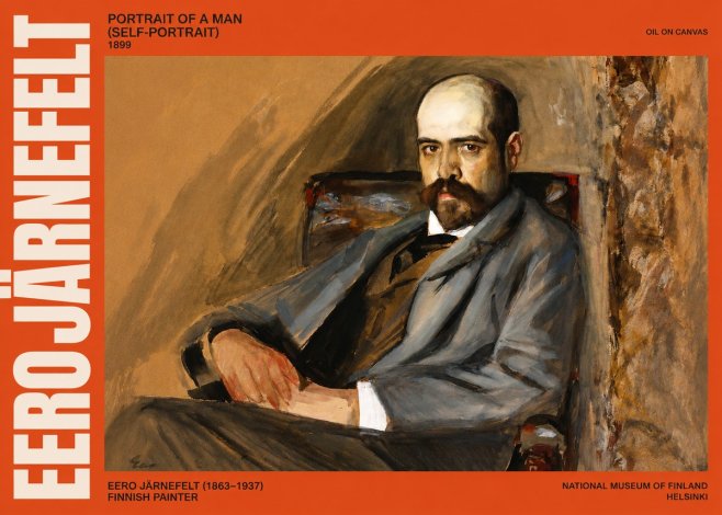 Eero Järnefelt Portrait of a Man (Self-portrait) No2 - Plakat