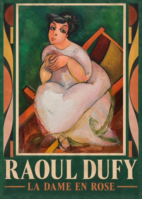 Raoul Dufy La Dame En Rose No1 - Plakat