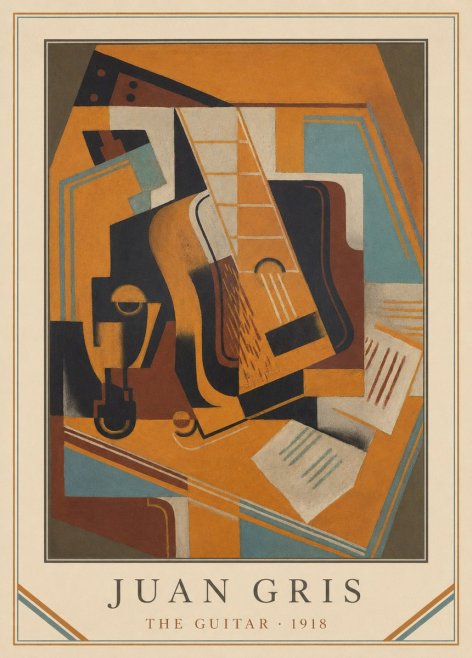 Juan Gris The Guitar No3 - Plakat