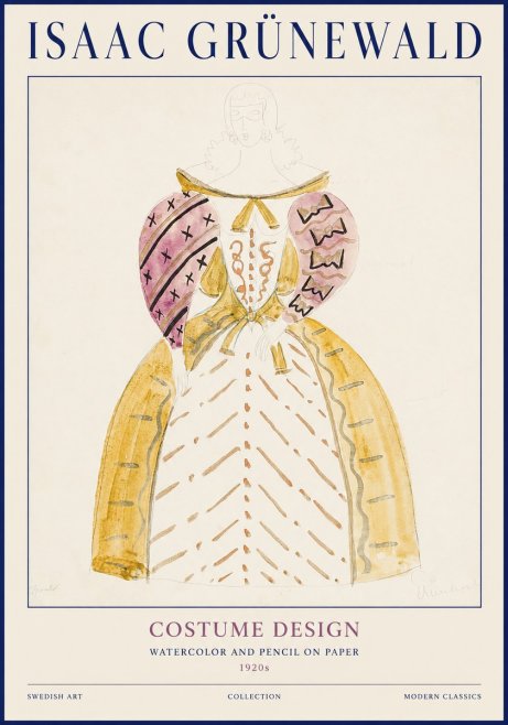 Isaac Grünewald Costume Design XII No1 - Plakat