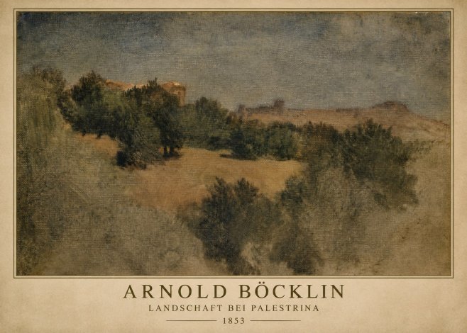 Arnold Böcklin Landschaft Bei Palestrina No1 - Plakat