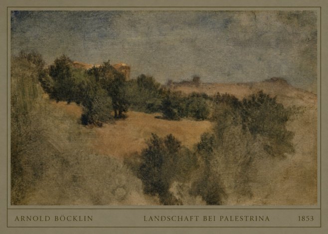 Arnold Böcklin Landschaft Bei Palestrina No4 - Plakat