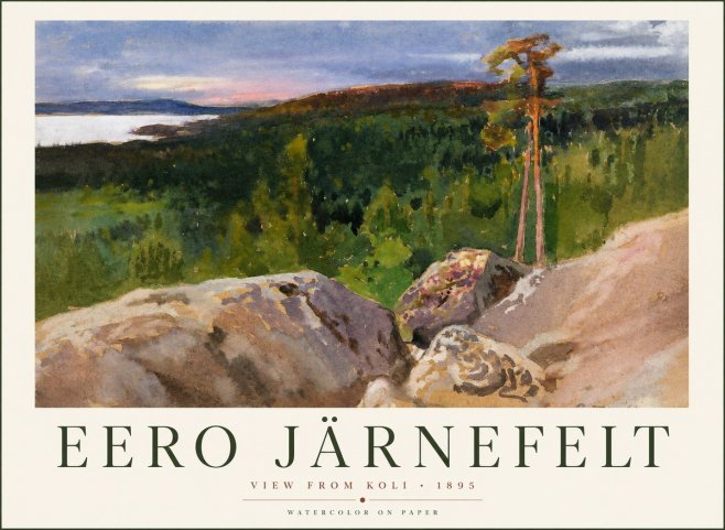 Eero Järnefelt View from Koli No1 - Plakat