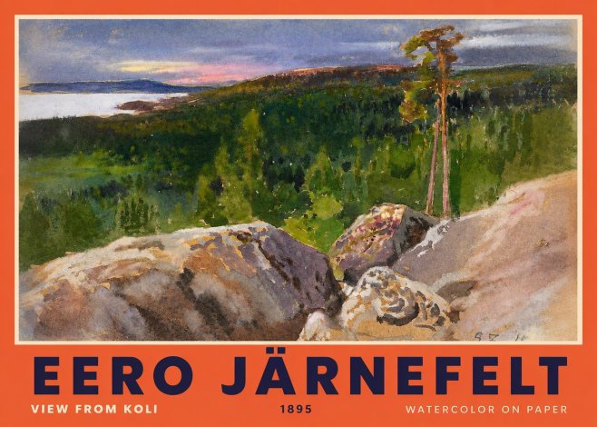 Eero Järnefelt View from Koli No2 - Plakat