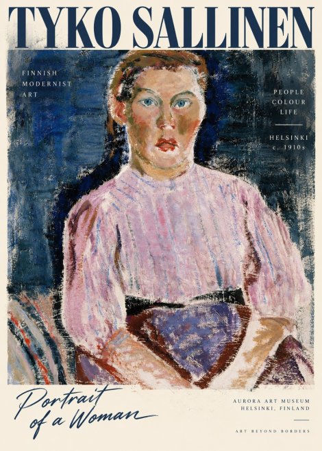Tyko Sallinen Portrait of a Woman II No3 - Plakat
