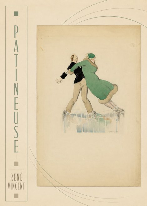 René Vincent Patineuse No2 - Plakat
