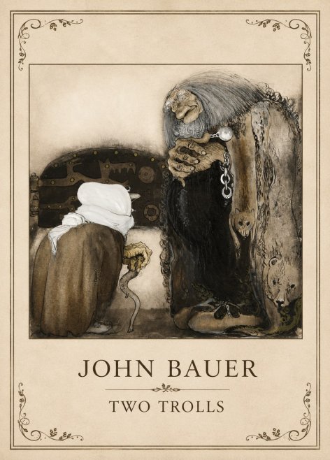 John Bauer Two Trolls No1 - Plakat
