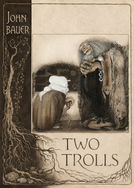 John Bauer Two Trolls No2 - Plakat