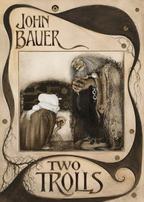 John Bauer Two Trolls No4 - Plakat