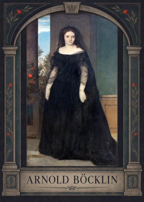 Arnold Böcklin Portrait of Mrs. Böcklin No3 - Plakat