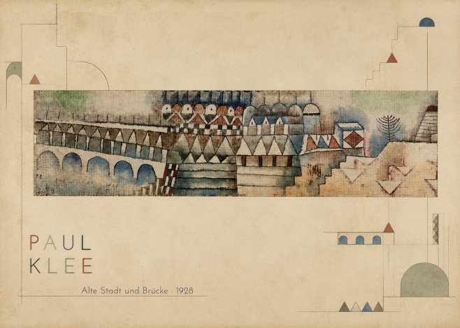 Paul Klee Alte Stadt Und Brücke No2 - Plakat