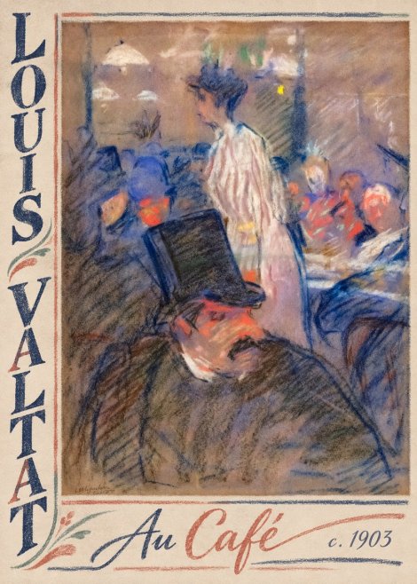 Louis Valtat Au Café No2 - Plakat