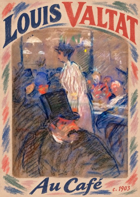 Louis Valtat Au Café No3 - Plakat