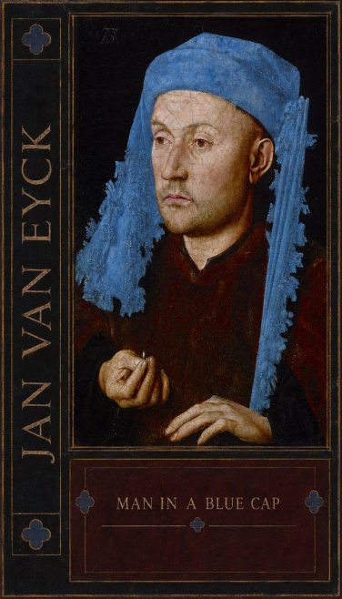 Jan van Eyck Man in a Blue Cap I No4 - Plakat