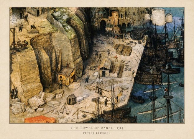 Pieter Bruegel The Tower of Babel XVIII No5 - Plakat