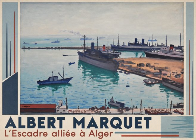 Albert Marquet L'escadre Alliée À Alger No2 - Plakat