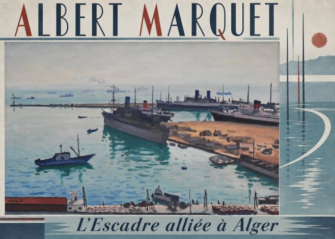 Albert Marquet L'escadre Alliée À Alger No3 - Plakat