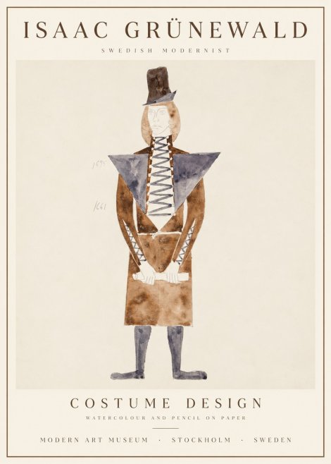 Isaac Grünewald Costume Design XIII No4 - Plakat