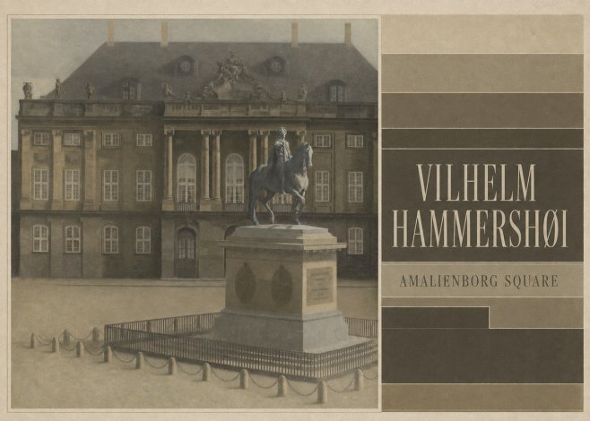Vilhelm Hammershøi Amalienborg Square II No4 - Plakat