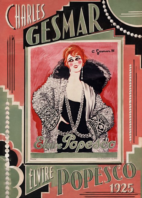 Charles Gesmar Elvire Popesco II No2 - Plakat