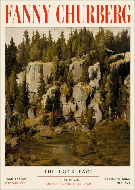 Fanny Churberg The Rock Face No5 - Plakat