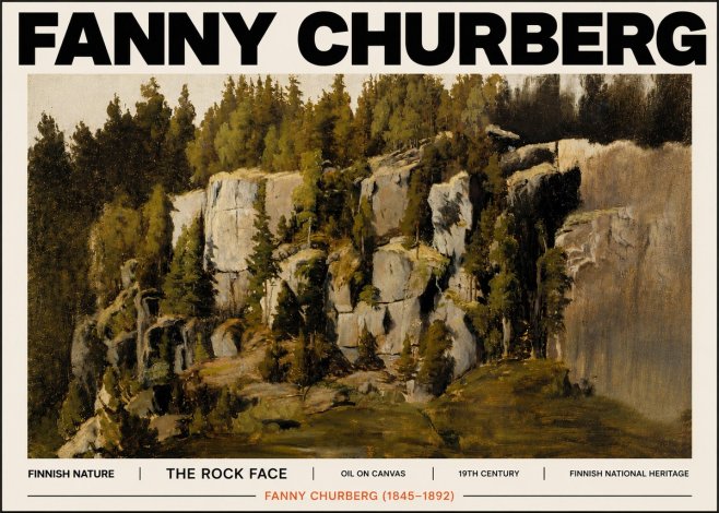 Fanny Churberg The Rock Face No6 - Plakat
