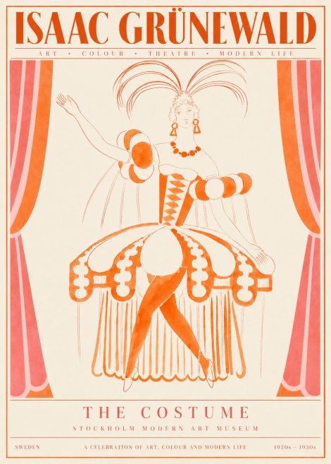 Isaac Grünewald The Costume II No4 - Plakat