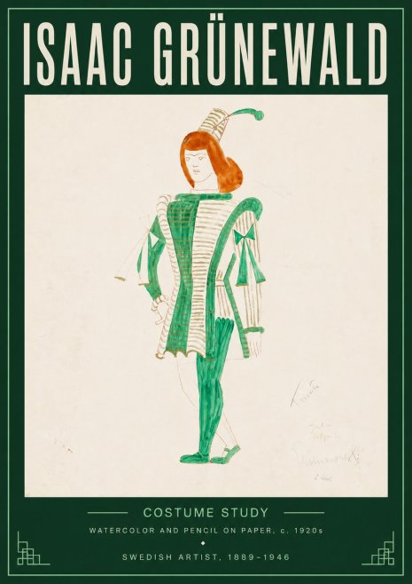 Isaac Grünewald The Harlequin No5 - Plakat