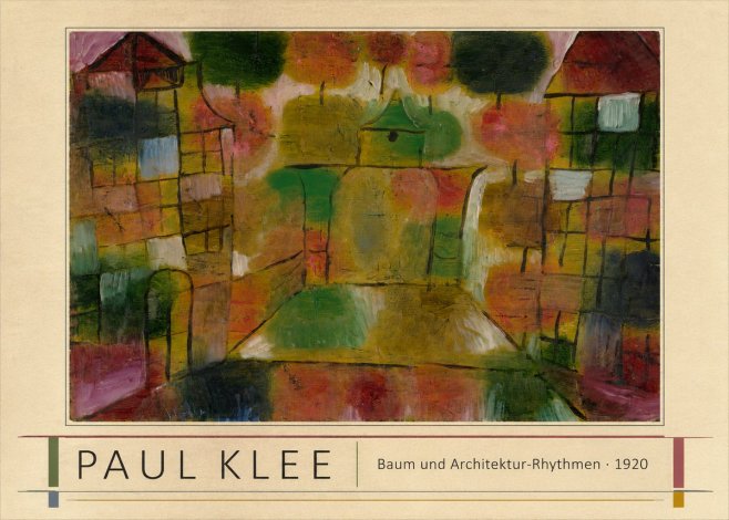 Paul Klee Baum Und Architektur-rhythmen No1 - Plakat