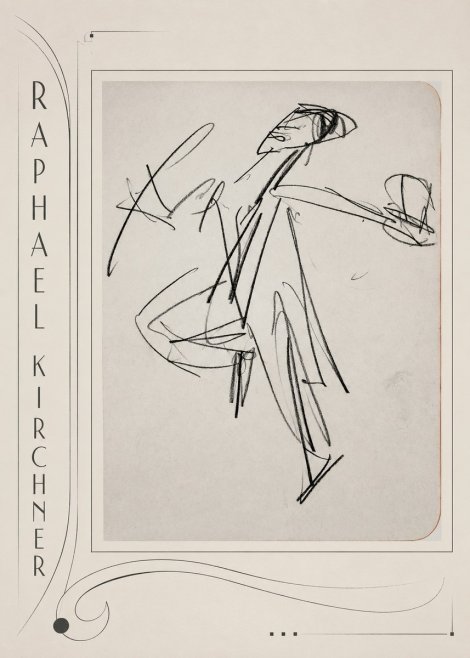 Raphael Kirchner Dynamic Dancer Sketch No2 - Plakat