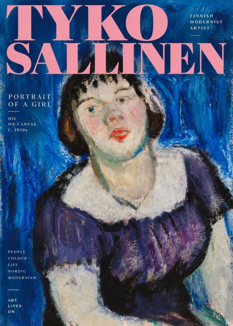 Tyko Sallinen Portrait of a Girl II No2 - Plakat