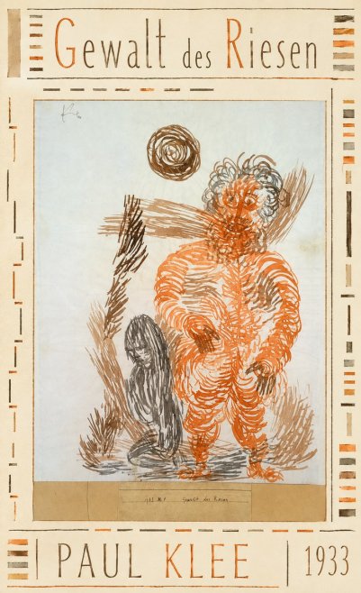 Paul Klee Gewalt Des Riesen II No3 - Plakat