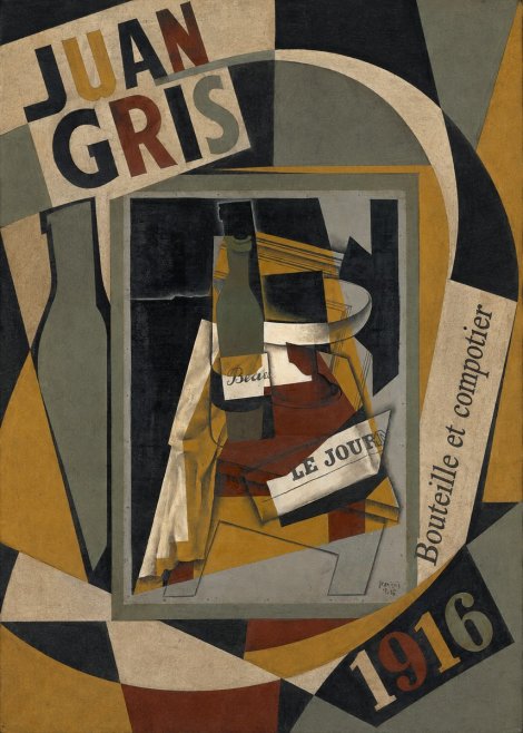 Juan Gris Bouteille Et Compotier No6 - Plakat