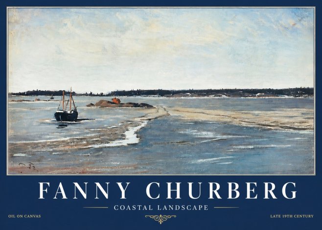 Fanny Churberg Coastal Landscape No6 - Plakat