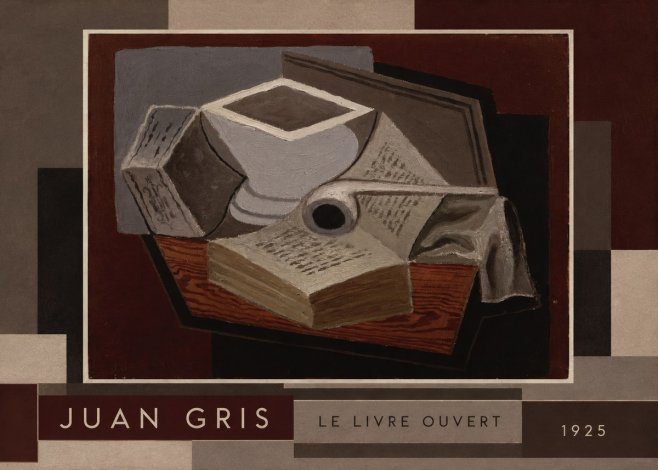 Juan Gris Le Livre Ouvert No2 - Plakat