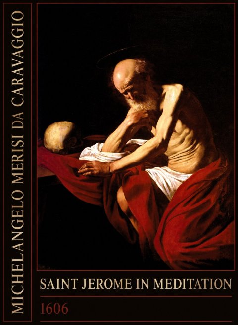 Michelangelo Merisi da Caravaggio Saint Jerome in Meditation I No2 - Plakat