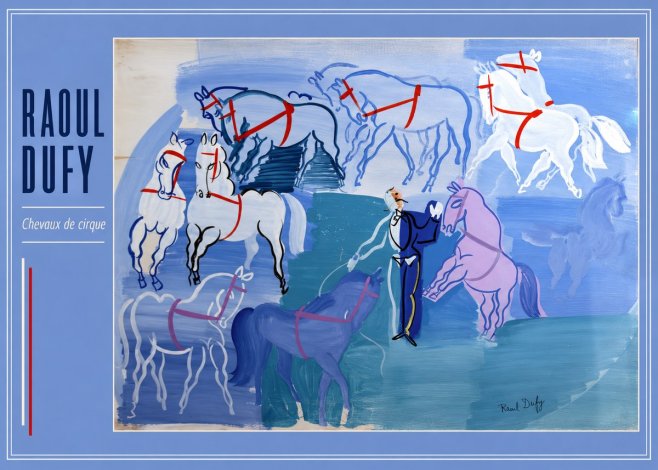 Raoul Dufy Chevaux De Cirque No2 - Plakat