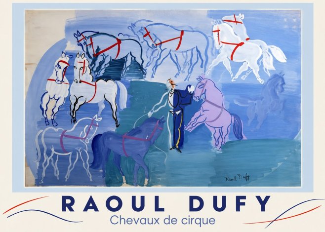 Raoul Dufy Chevaux De Cirque No3 - Plakat