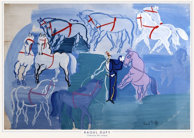 Raoul Dufy Chevaux De Cirque No6 - Plakat