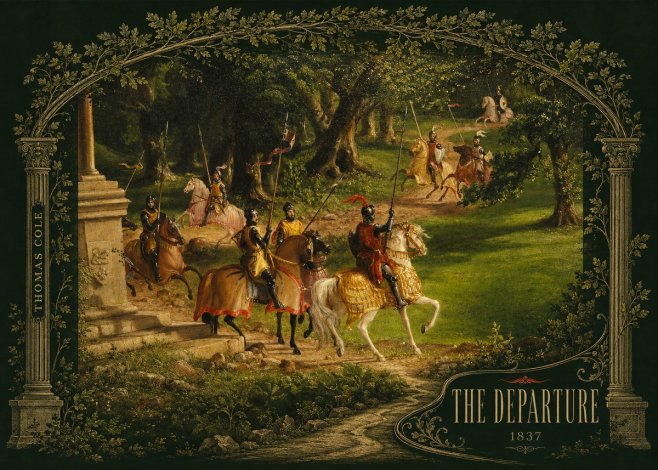 Thomas Cole The Departure III No4 - Plakat
