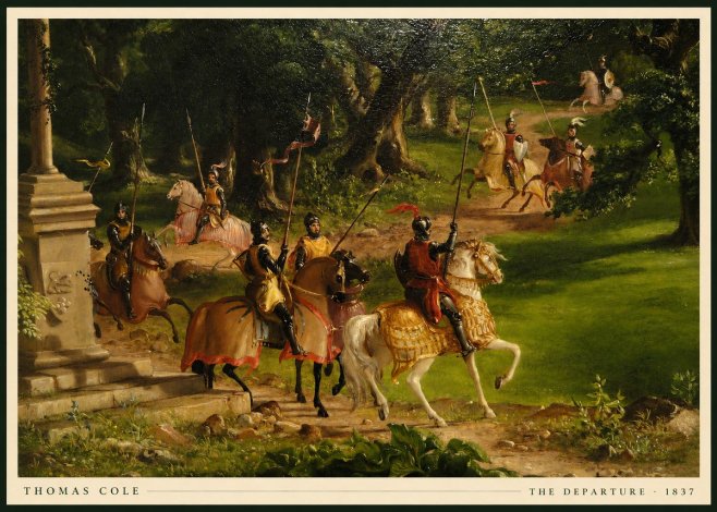 Thomas Cole The Departure III No5 - Plakat