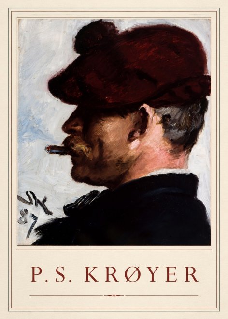 P.S. Krøyer Self-portrait with Cigar II No1 - Plakat