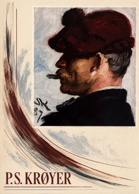 P.S. Krøyer Self-portrait with Cigar II No3 - Plakat