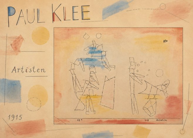 Paul Klee Artisten No3 - Plakat